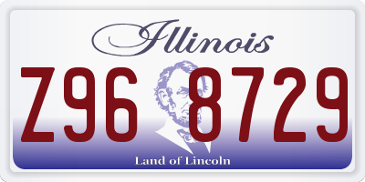 IL license plate Z968729