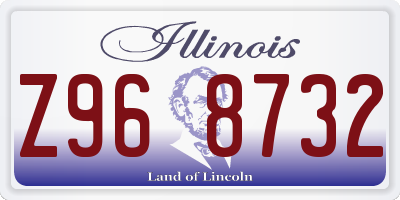 IL license plate Z968732