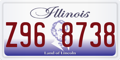 IL license plate Z968738