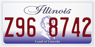 IL license plate Z968742