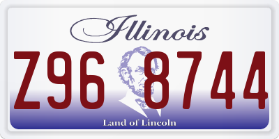 IL license plate Z968744