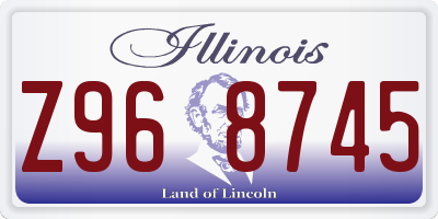IL license plate Z968745