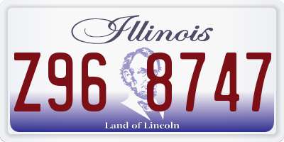 IL license plate Z968747