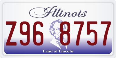 IL license plate Z968757