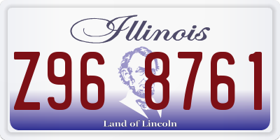 IL license plate Z968761