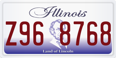 IL license plate Z968768