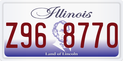 IL license plate Z968770