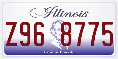 IL license plate Z968775