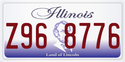 IL license plate Z968776