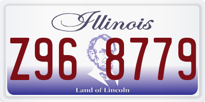 IL license plate Z968779