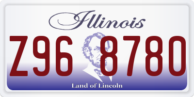 IL license plate Z968780