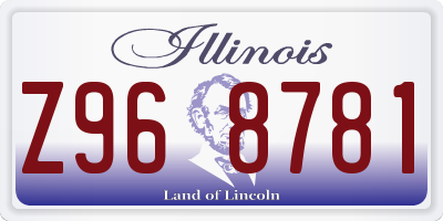 IL license plate Z968781