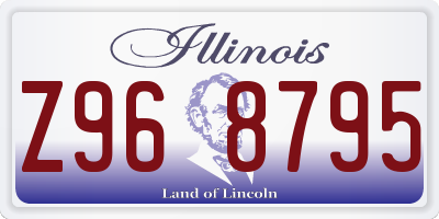 IL license plate Z968795