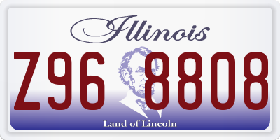 IL license plate Z968808