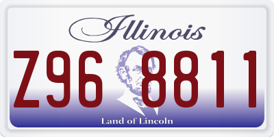 IL license plate Z968811