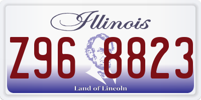 IL license plate Z968823