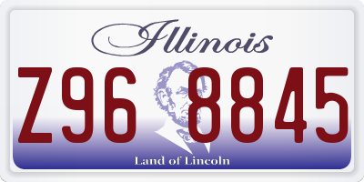 IL license plate Z968845