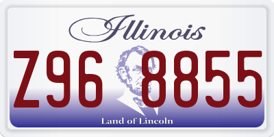 IL license plate Z968855