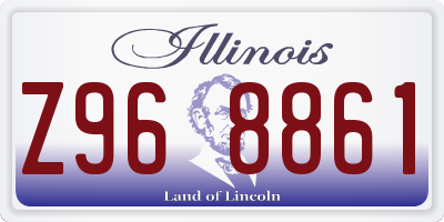 IL license plate Z968861