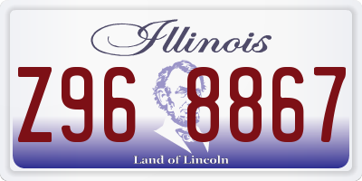 IL license plate Z968867