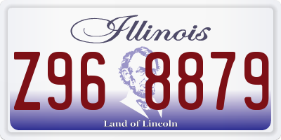 IL license plate Z968879