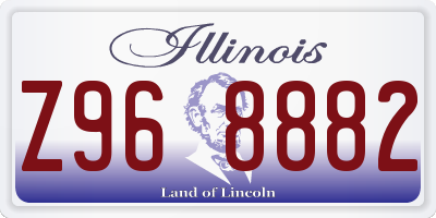 IL license plate Z968882