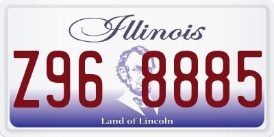 IL license plate Z968885