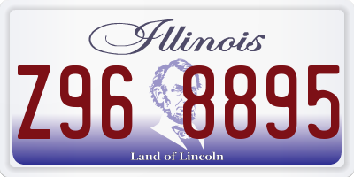 IL license plate Z968895