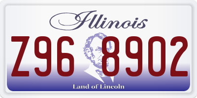 IL license plate Z968902