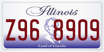 IL license plate Z968909