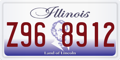 IL license plate Z968912