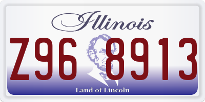 IL license plate Z968913