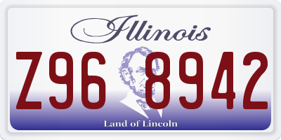 IL license plate Z968942