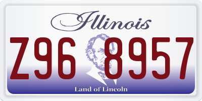 IL license plate Z968957