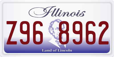 IL license plate Z968962