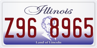 IL license plate Z968965