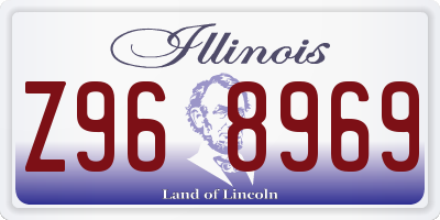 IL license plate Z968969