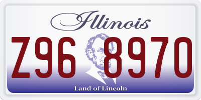 IL license plate Z968970