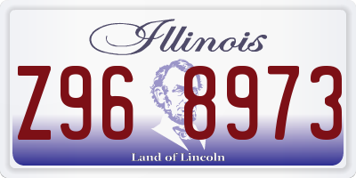IL license plate Z968973