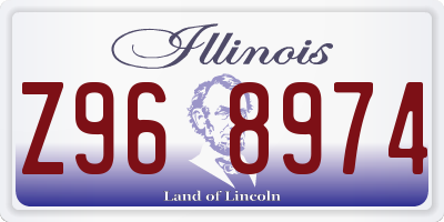IL license plate Z968974