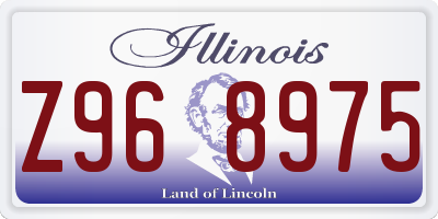 IL license plate Z968975