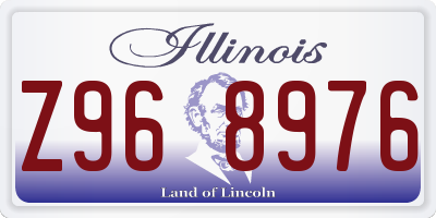 IL license plate Z968976