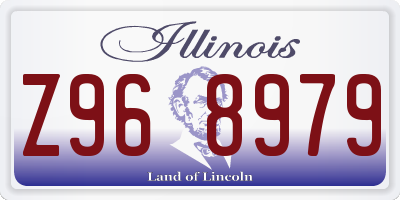 IL license plate Z968979