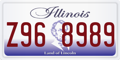 IL license plate Z968989