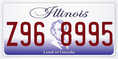 IL license plate Z968995