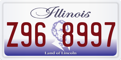 IL license plate Z968997