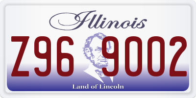 IL license plate Z969002