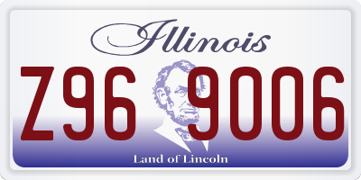 IL license plate Z969006