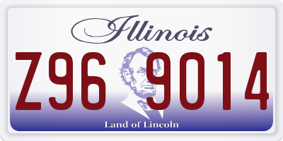 IL license plate Z969014