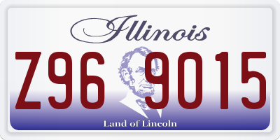 IL license plate Z969015